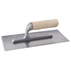 Llana Dentada 11" X 5" Mango Madera 6 Remaches Surtek