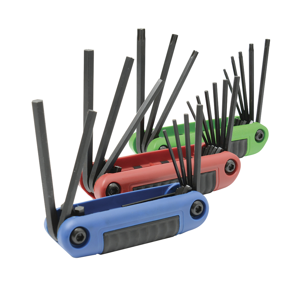 Juego De 24 Llaves Allen Tipo Navaja Estandar Y Milimetrico 5-64"-1/4" 1.5mm-6mm Urrea